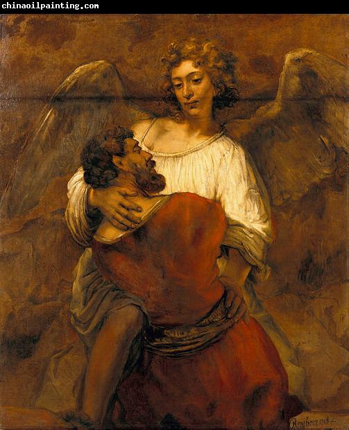 REMBRANDT Harmenszoon van Rijn Jacob Wrestling with the Angel