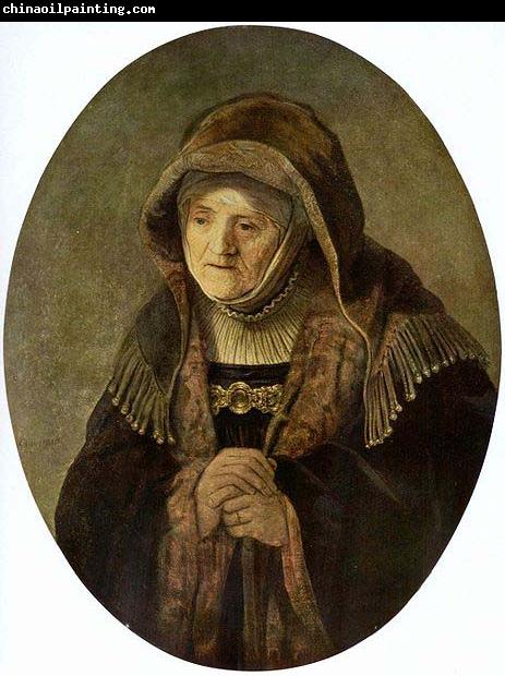 REMBRANDT Harmenszoon van Rijn Portrat der Mutter Rembrandts, Oval