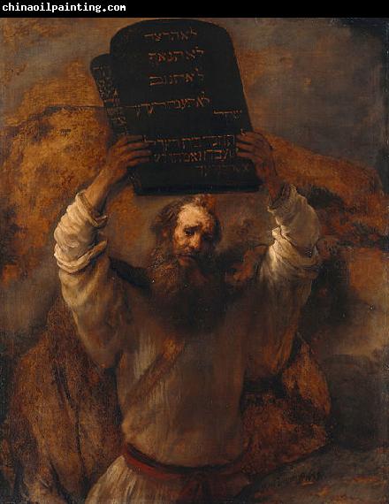 REMBRANDT Harmenszoon van Rijn Moses with the Ten Commandments