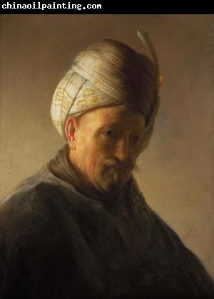 REMBRANDT Harmenszoon van Rijn Old man with turban