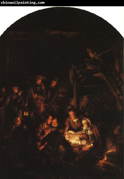 REMBRANDT Harmenszoon van Rijn Adoration of the Shepherds