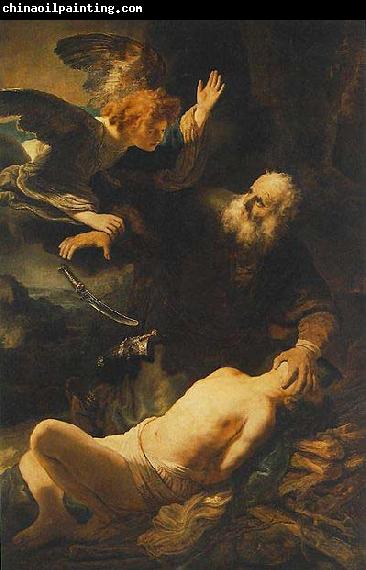 REMBRANDT Harmenszoon van Rijn Sacrifice of Isaac.