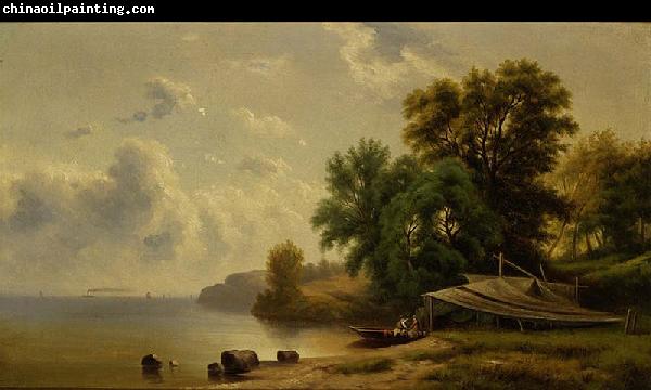 Robert Scott Duncanson Landscape with Campsite