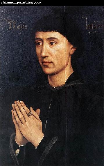 Rogier van der Weyden Portrait Diptych of Laurent Froimont