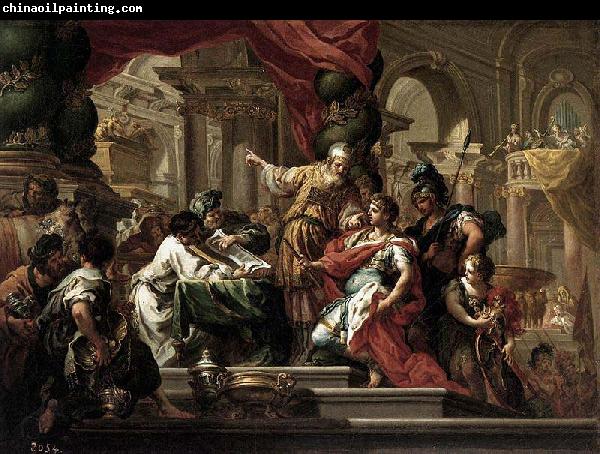 Sebastiano Conca Alexander the Great in the Temple of Jerusalem