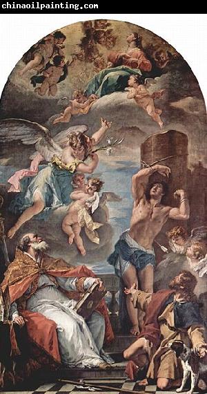 Sebastiano Ricci Maria in Gloria mit Erzengel Gabriel und