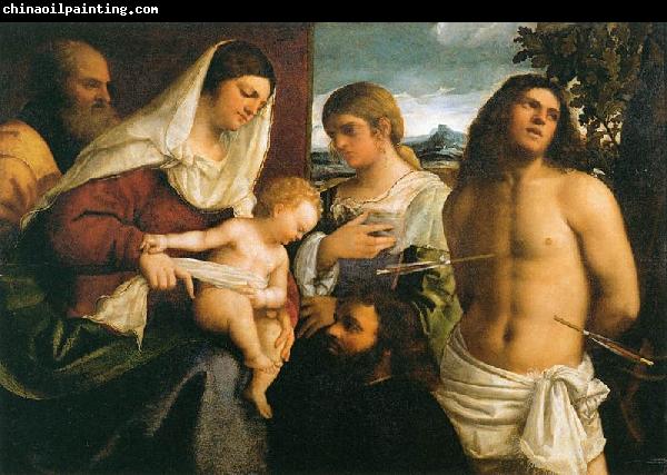 Sebastiano del Piombo La Sainte Famille avec sainte Catherine