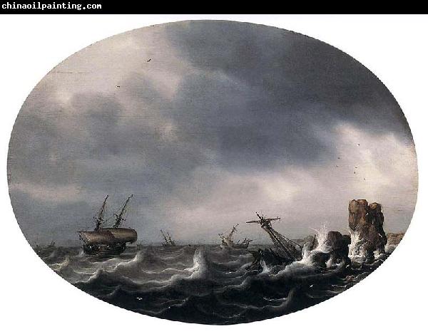 Simon de Vlieger Stormy Sea