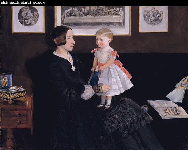 Sir John Everett Millais Mrs James Wyatt Jr and her Daughter Sarah