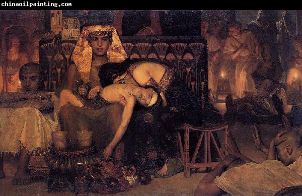 Sir Lawrence Alma-Tadema,OM.RA,RWS Death of the Pharaoh's firstborn son