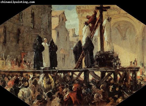 Stefano Ussi The Execution of Savonarola