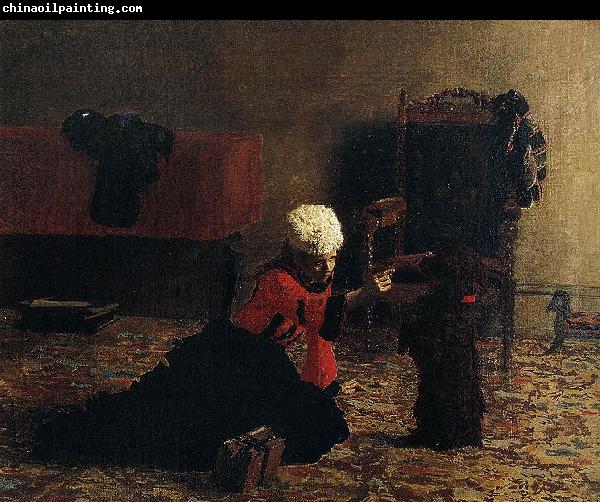 Thomas Eakins Elizabeth Crowell with a Dog