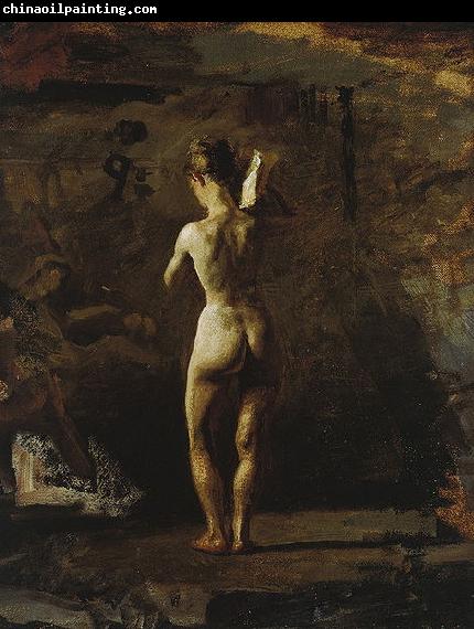 Thomas Eakins Study for William Rush Carving His Allegorical Figure of the Schuylkill