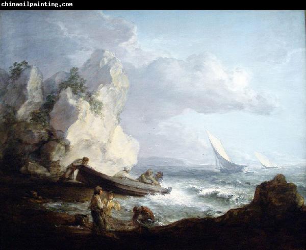 Thomas Gainsborough Seashore with Fishermen