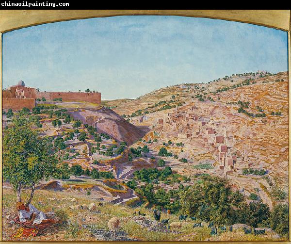 Thomas Seddon Jerusalem and the Valley of Jehoshaphat from the Hill of Evil Counsel