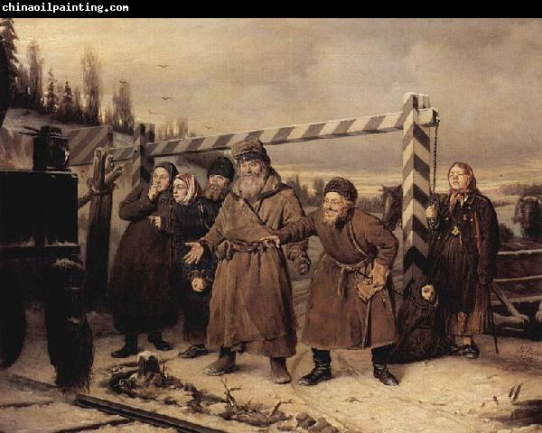 Vasily Perov An der Eisenbahn