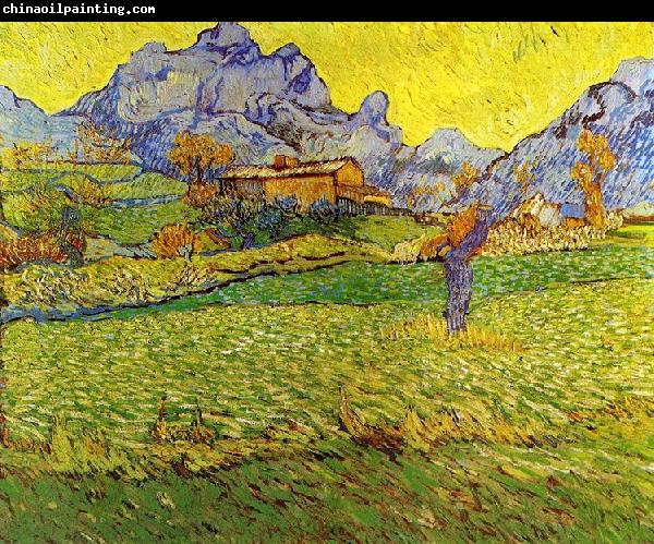 Vincent Van Gogh Meadow in the Mountains Le Mas de Saint Paul