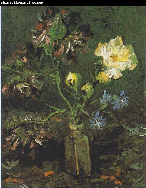 Vincent Van Gogh Vase with Forget-me-not and Peony