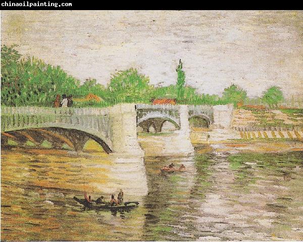 Vincent Van Gogh Die Seine with Pont de la Grande Jatte