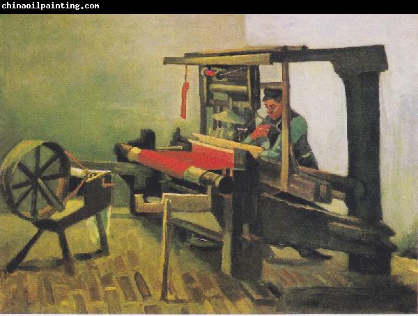 Vincent Van Gogh Weaver at the loom, with reel