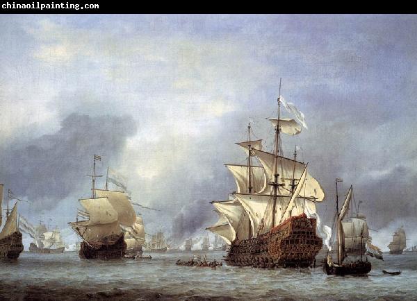 Willem Van de Velde The Younger The Taking of the English Flagship the Royal Prince