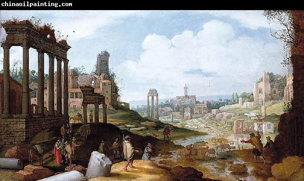 Willem van Nieulandt View of the Forum Romanum.