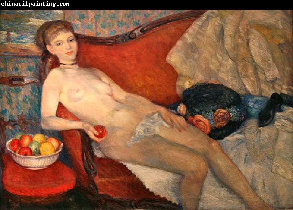 William Glackens Nude with Apple