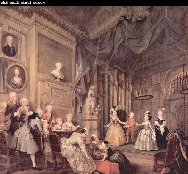 William Hogarth Theaterauffuhrung der Kinder im Hause des John Conduit