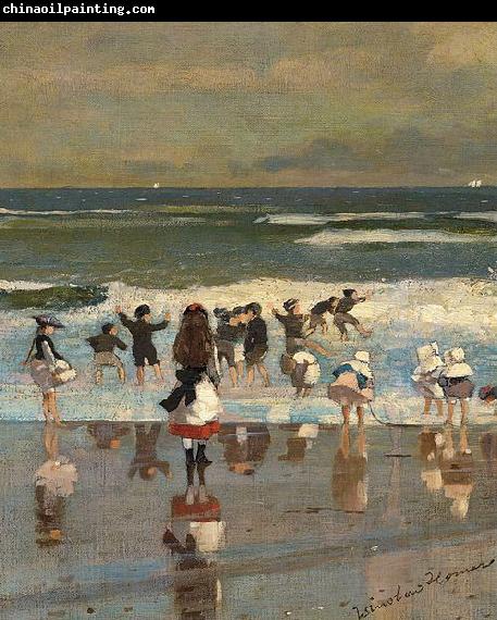 Winslow Homer Escena de playa