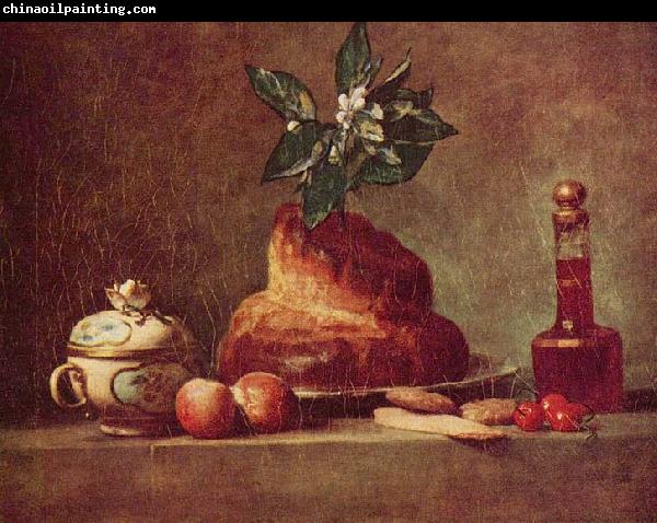 jean-Baptiste-Simeon Chardin Stilleben mit Brioche