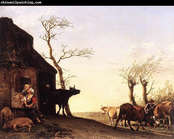 paulus potter Driving the Cattle to Pasture in the Morning