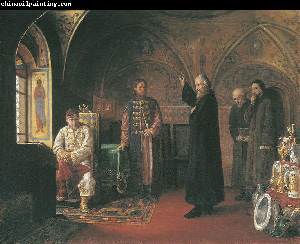 unknow artist Metropolitan Philip and Ivan the Terrible