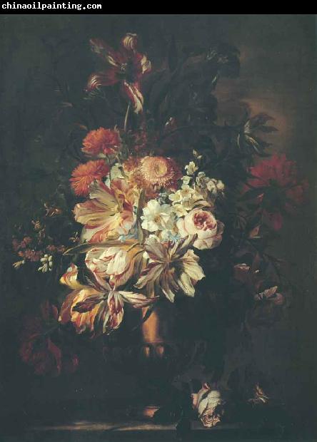 Abraham Brueghel Bouquet de fleurs dans un vase en bronze
