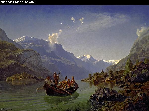 Adolph Tiedeman Brudfarden i Hardanger