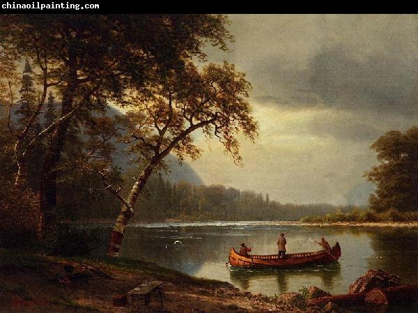 Albert Bierstadt Salmon Fishing on the Cascapediac River