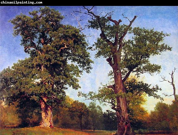 Albert Bierstadt Pioneers_of_the_Woods
