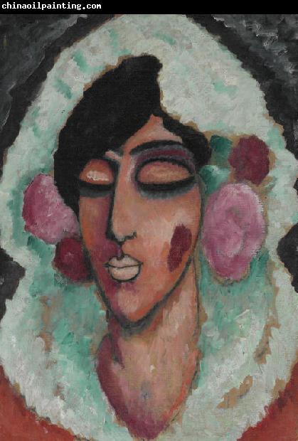 Alexej von Jawlensky Spanierin mit geschlossenen Augen