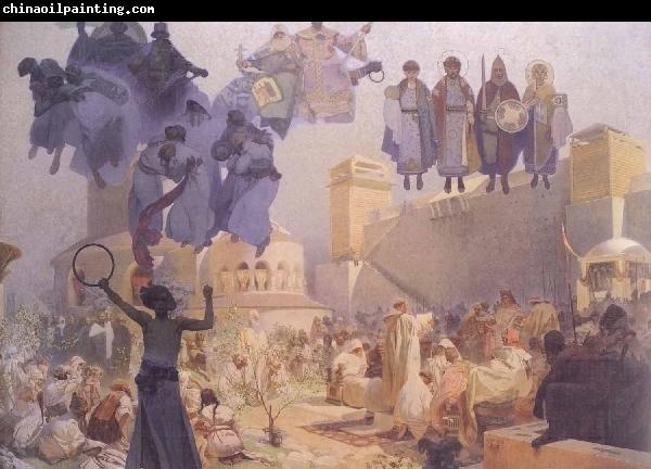 Alfons Mucha Slavs in their Original Homeland: Between the Turanian Whip and the sword of the Goths