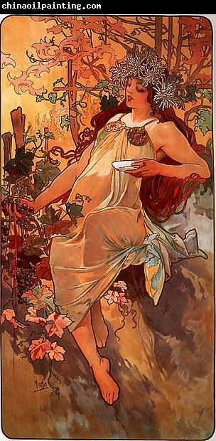 Alfons Mucha Autumn