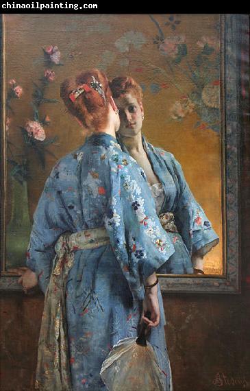 Alfred Stevens The Japanese Parisian.