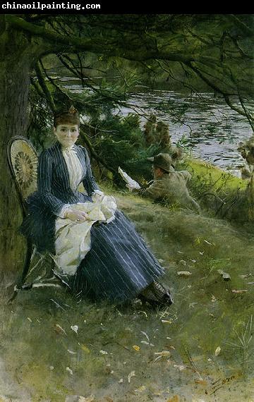 Anders Zorn In Scotland (Mrs. Symons)