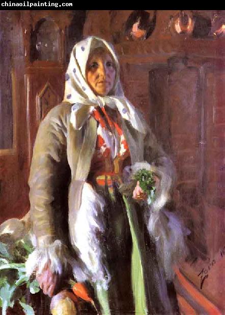 Anders Zorn Portrait of Mona