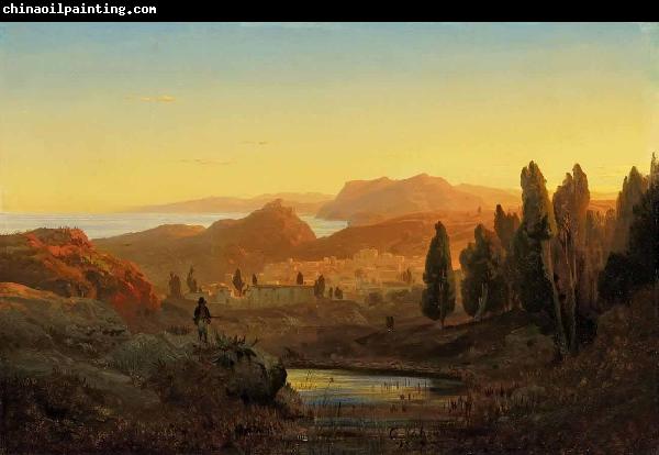 Andreas Achenbach Paesaggio italiano