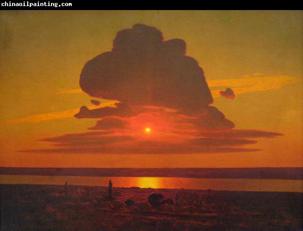 Arkhip Kuinji Red sunset on the Dnieper