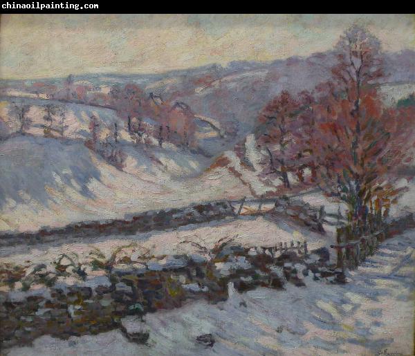 Armand guillaumin Paysage de neige a Crozant