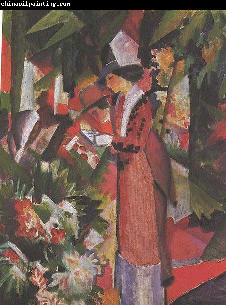 August Macke Walk in flowers