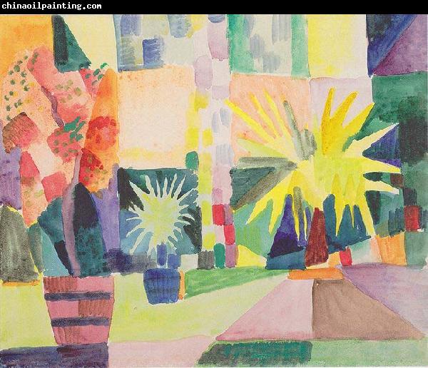 August Macke Garten am Thunersee