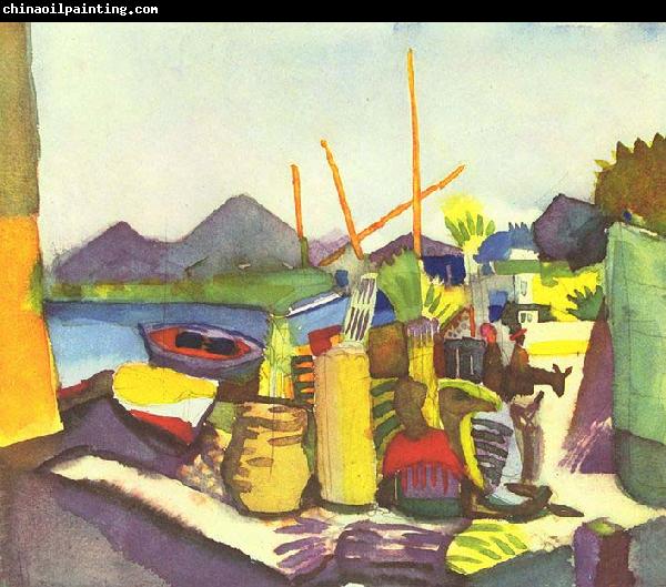 August Macke Landschaft bei Hammamet