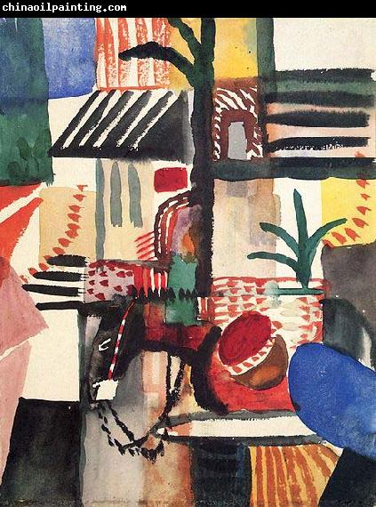 August Macke Mann mit Esel