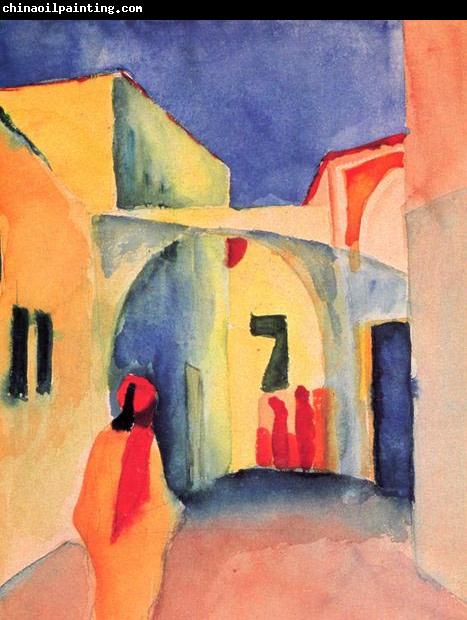 August Macke View into a Lane